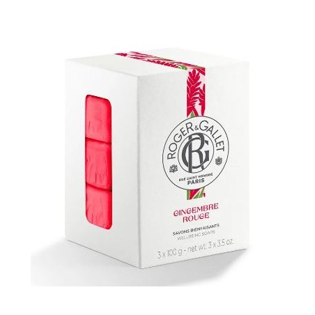  Box of 3 Beneficial Soap - Red Ginger - Roger Gallet - 3 x 100g Roger & Gallet