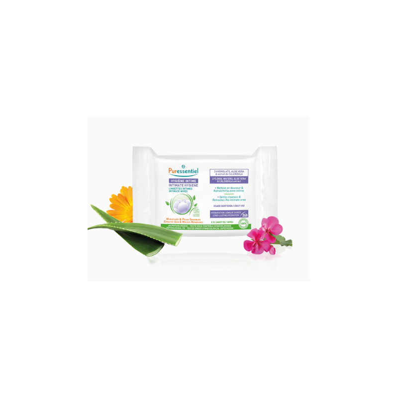 Intimate Wipes - Intimate Hygiene - Puressentiel - 25 Wipes