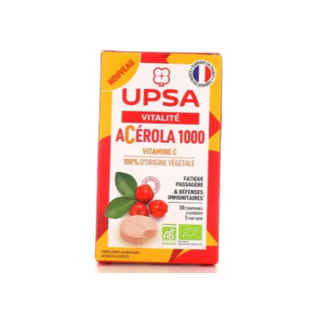 Acerola 1000 - Vitality - Vitamin C - 30 chewable tablets