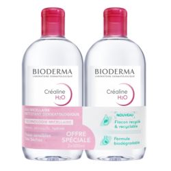Crealine TS H2O - Micellar Water Without Perfume - Bioderma - 2 x 500 ml