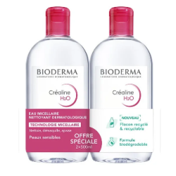 Crealine H2O - Eau Micellaire Sans Parfum - Bioderma - 2 x 500 ml