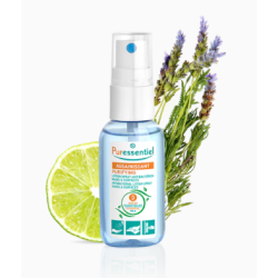 Spray Lotion Antibactérien PURESSENTIEL aux 3 huiles essentielles - 25 ml pour les mains et les surfaces