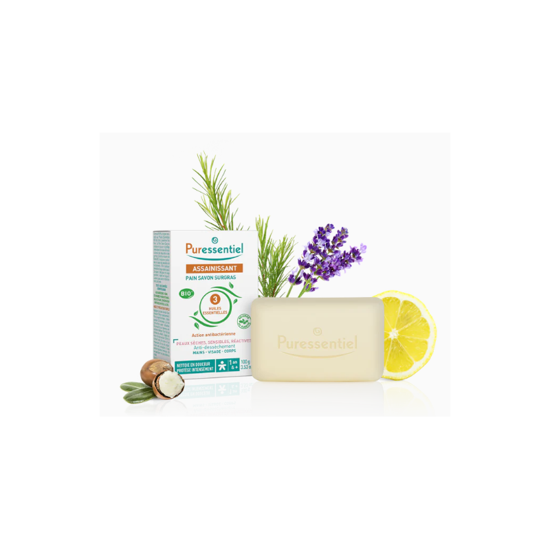 Surgras Soap Bar - Sanitizing - Puressentiel - 100g