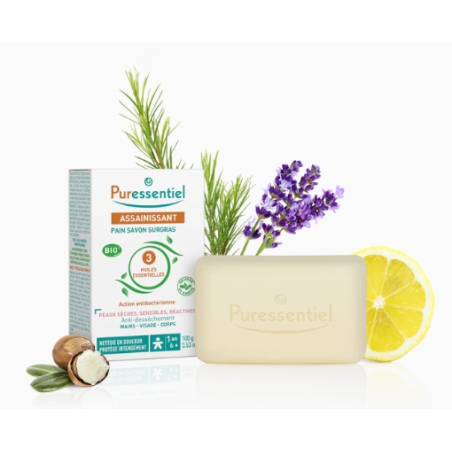 Pain Savon Surgras - Assainissant - Puressentiel - 100g