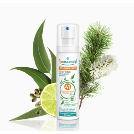 Cleansing Spray with 41 Essential Oils, Puressentiel, 75 ml