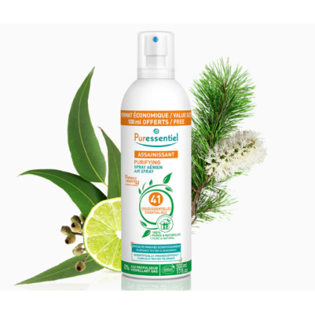 Spray Assainissant aux 41 Huiles Essentielles, Puressentiel 500 ml