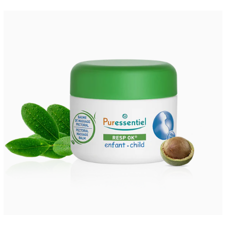 Puressentiel Resp'OK Children's Pectoral Massage Balm, 60ML jar