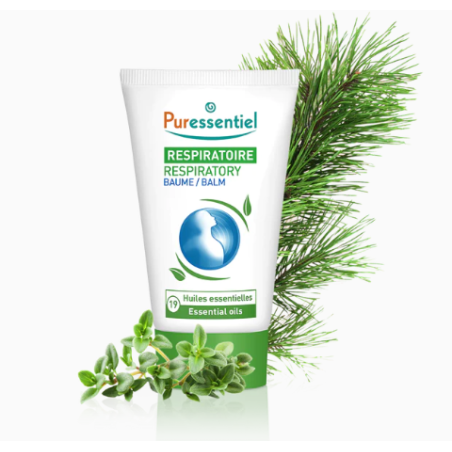 Baume de Massage Resp'OK Aux 19 Huiles Essentielles, Puressentiel, 50 ml