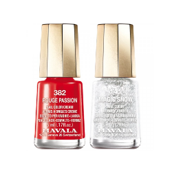 Vernis à Ongles - Magic Snow & Rouge Passion - N°141 & N°382  - Mavala - 5ml