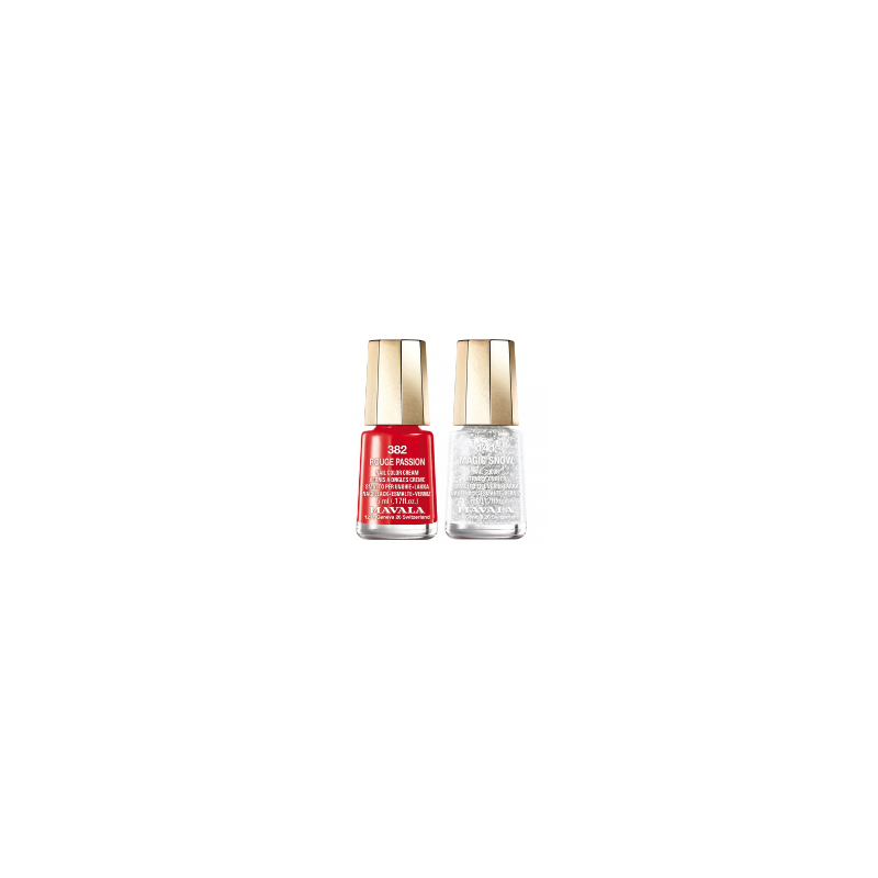 Nail Polish - Magic Snow & Rouge Passion - N°141 & N°382 - Mavala - 5ml