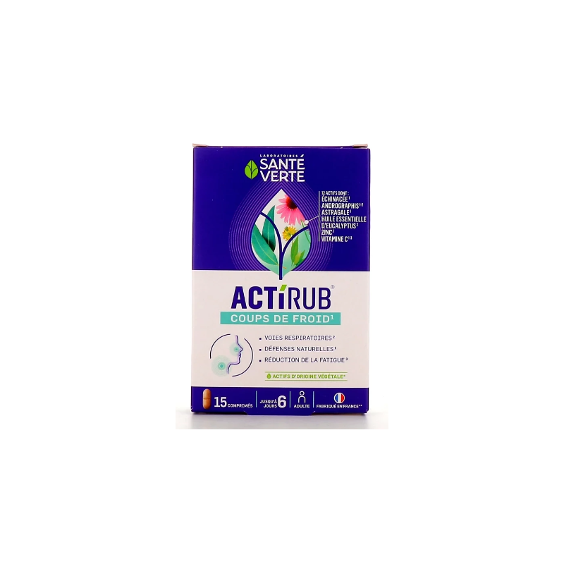 Actirub - Cold Shots - Green Health - 15 tablets