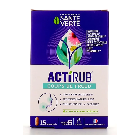 Actirub - Cold Shots - Green Health - 15 tablets