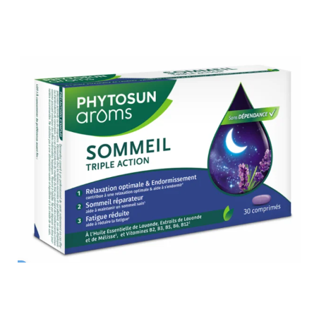 Triple Action Sleep - Restorative Sleep & Falling asleep - Phytosun Arôms - 30 tablets