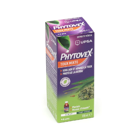 Phytovex - Toux Mixtes - Soulage & Apaise la Toux - UPSA - 120 ml