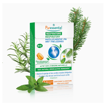 Mint-Pine Respiratory Pastilles Puressentiel 18 lozenges