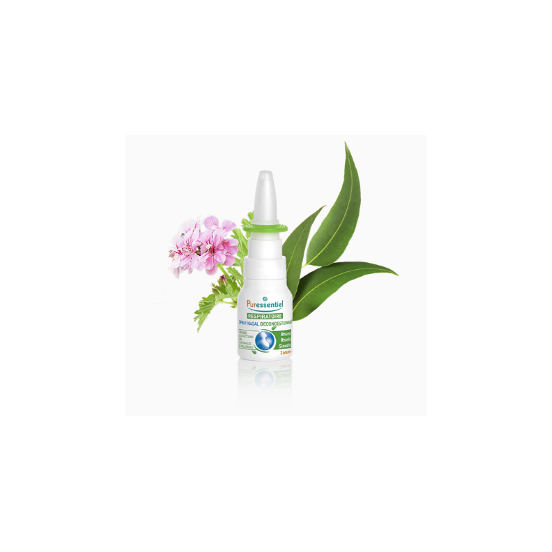 Spray Nasal Décongestionnant aux Huiles Essentielles Bio Puressentiel, Flacon De 15 ml