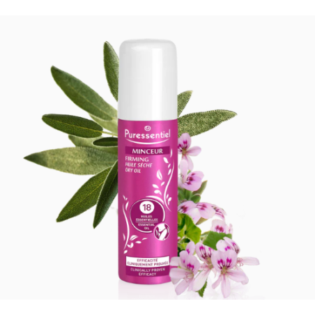 Huile Sèche Minceur - Aux 18 Huiles Essentielles - Puressentiel - 20 ml