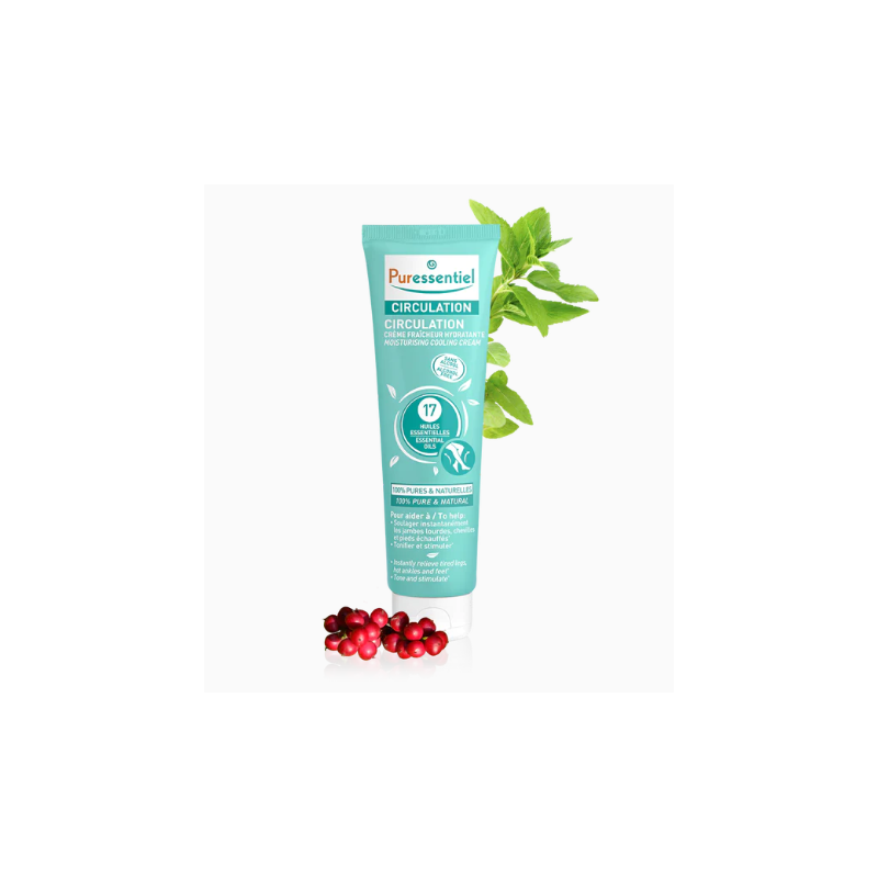 Crème Fraîcheur Hydratante Circulation Puressentiel 100ml