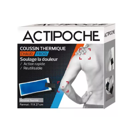 Actipoche Coussin Thermique + Housse - Moyen Modèle 11 x 27 cm
