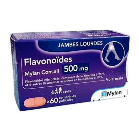 Flavonoique Purifiée - 500 mg - Viatris - 60 comprimés