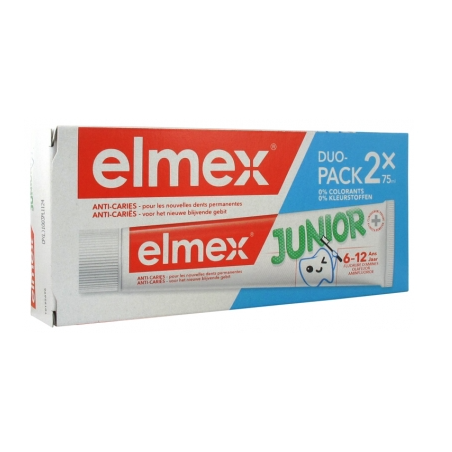 Dentifrice - Junior 6-12 Ans - Elmex - 2 X 75ml