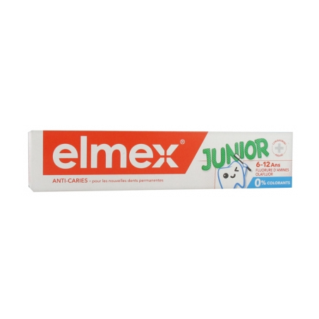 Dentifrice - Protection contre les Caries - Junior 6-12 ans - Elmex - 75 ml