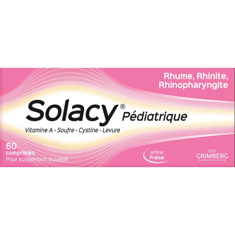 Solacy Pédiatrique Affections Rhinopharyngées 60 comprimés pour ...