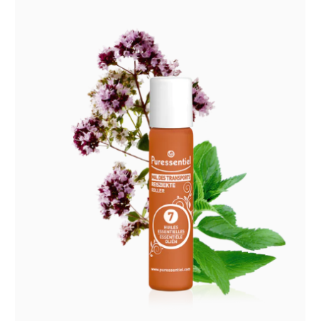 Travel Sickness Roller with 7 essential oils, Puressentiel, 5 ml