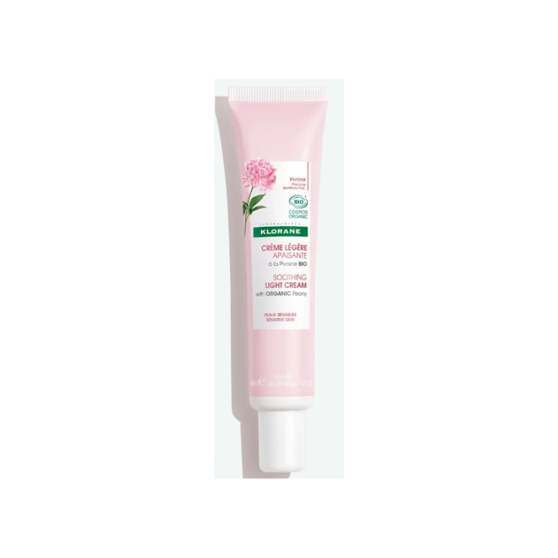 Soothing Light Cream - Organic Peony - Klorane - 40ml