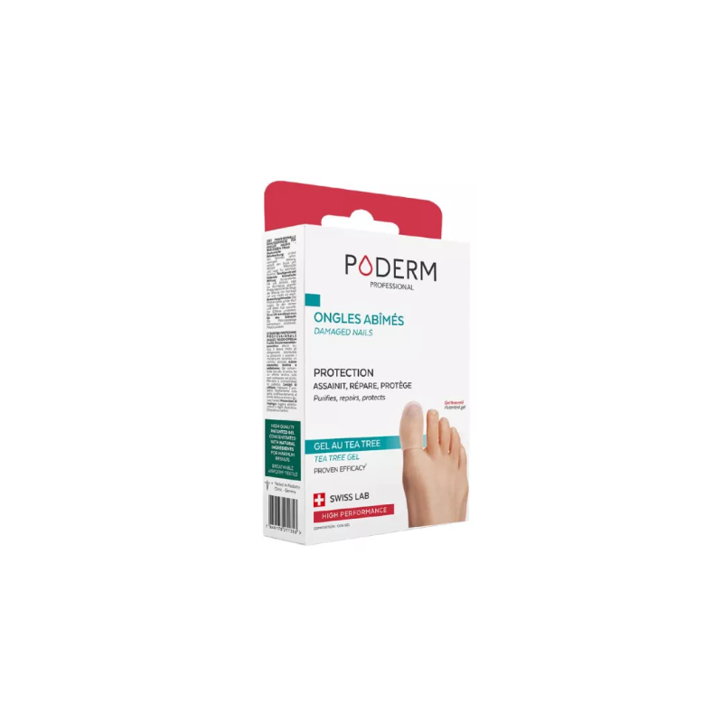 Protection Ongles Abîmés - Assainit Répare & Protège - Taille L - Poderm - 2 Unités