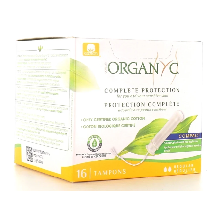 Tampons - Regular Flow - Organyc - 16 Tampons (Unique)