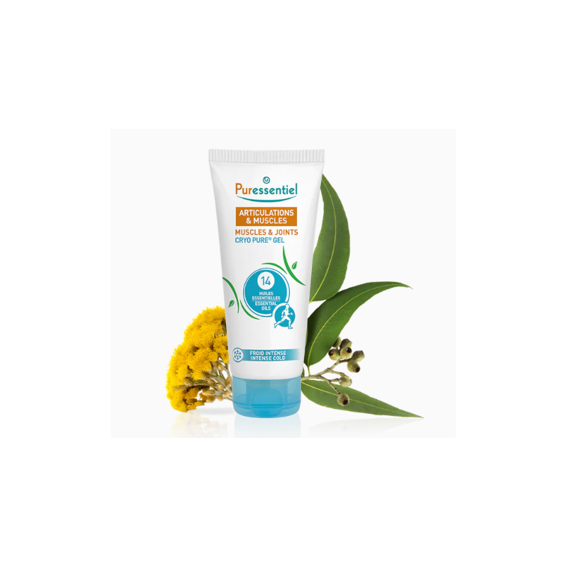  Joints and Muscles Pure Cryo Gel With 14 Essential Oils, Puressentiel, 80 ml Puressentiel