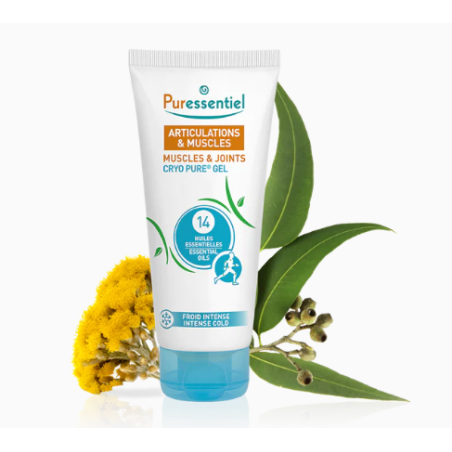 Articulations et Muscles Gel Cryo Pure Aux 14 Huiles Essentielles, Puressentiel, 80 ml