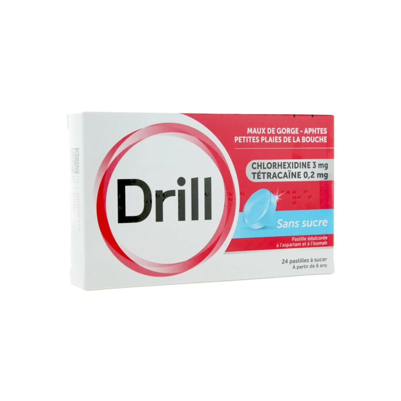Sugar Free Anise & Mint Throat Lozenge - Drill - 24 Lozenges