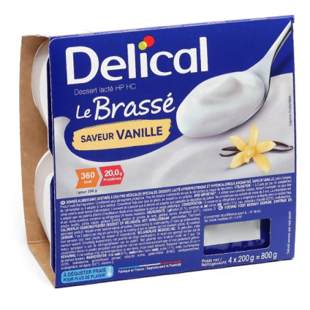 Vanilla Brassé - Milky Cream Dessert - Gluten Free - Délical - 4x200g