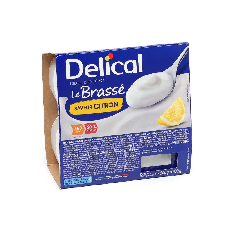 Lemon Brassé - Milky Cream Dessert - Gluten Free - Délical - 4x200g