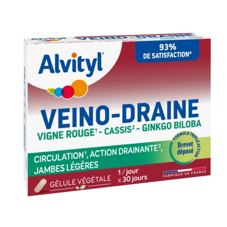 Circulation - Light Legs - Veino-Drain - Alvityl - 30 capsules
