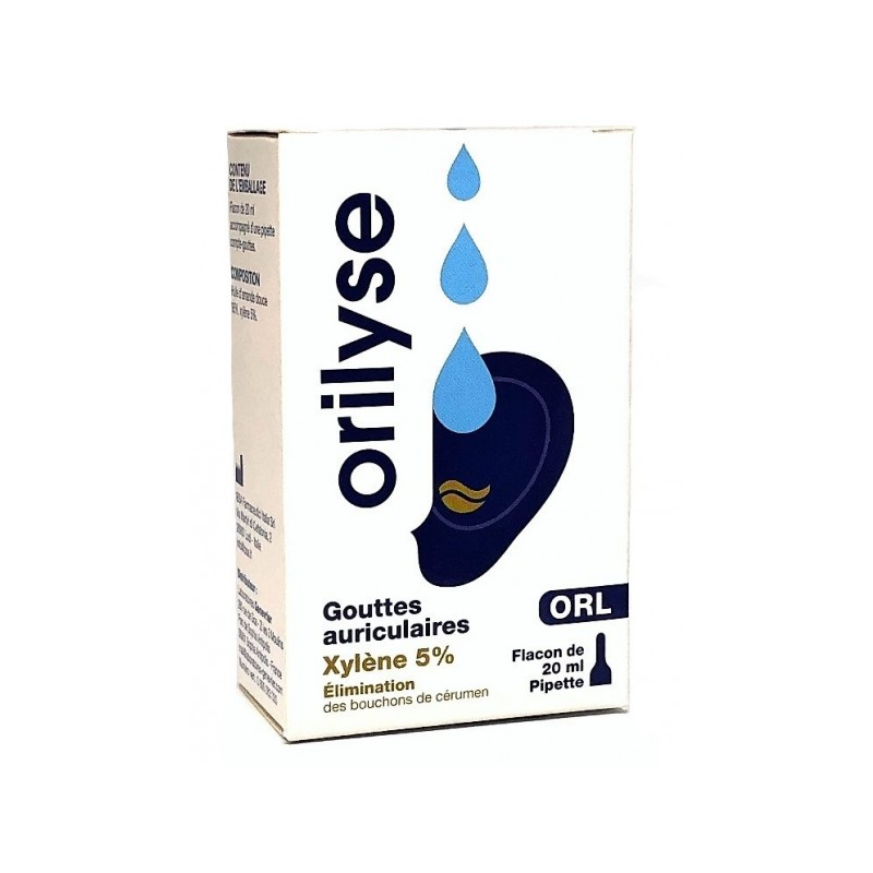 Gouttes Auriculaires - Bouchons Cérumen - Orilyse - 20 ml