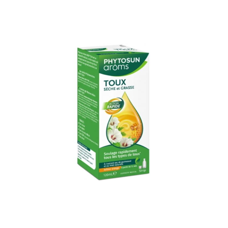 Dry & Oily Cough Syrup - Phytosun Aroms - Orange Flavor - 120ml