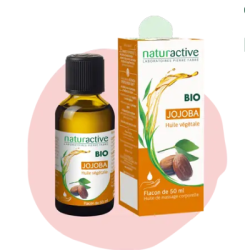Organic Jojoba Vegetable Oil - Naturactive - 50 ml