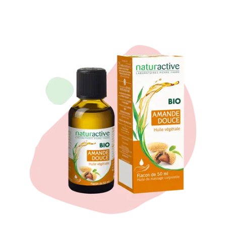 Organic Sweet Almond Vegetable Oil - Naturactive - 50 ml