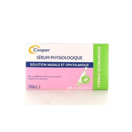 Sérum Physiologique - Solution Nasale et Ophtalmique - 40 unidoses 5ml