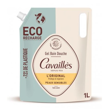 Eco Recharge - Bath and Shower Gel - the original - Rogé Cavaillès - 1L Rogé Cavaillès