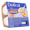 Brassé à la pêche - Crème dessert lactée - Sans gluten - Délical - 4x200g