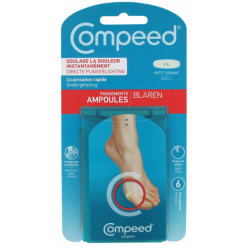 Pansements Ampoules - Soulage la Douleur - Compeed - 6 Petits Pansements