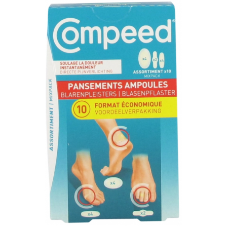 Pansements Ampoules - Soulage la Douleur - Compeed - 10 Pansements