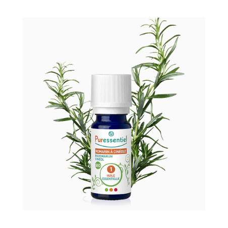 Huile Essentielle Romarin À Cinéole Bio, Puressentiel, 10 ml