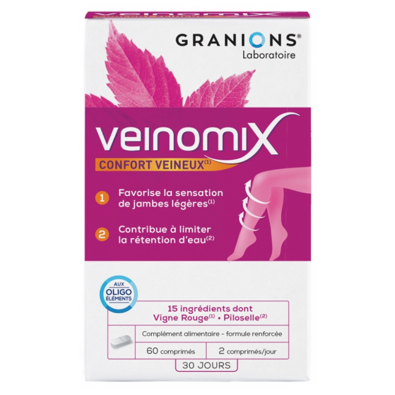 Veinomix - Light Legs & Water Retention - Granions - 60 tablets