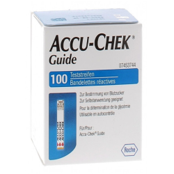 Test Strips - Blood Glucose Monitoring - Accu-chek Guide - 100 Strips