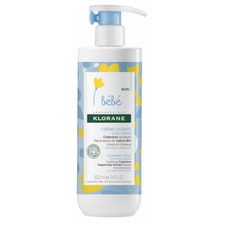 Cleansing Cream - Cold Cream & Calendula - Klorane Baby - 500 ml